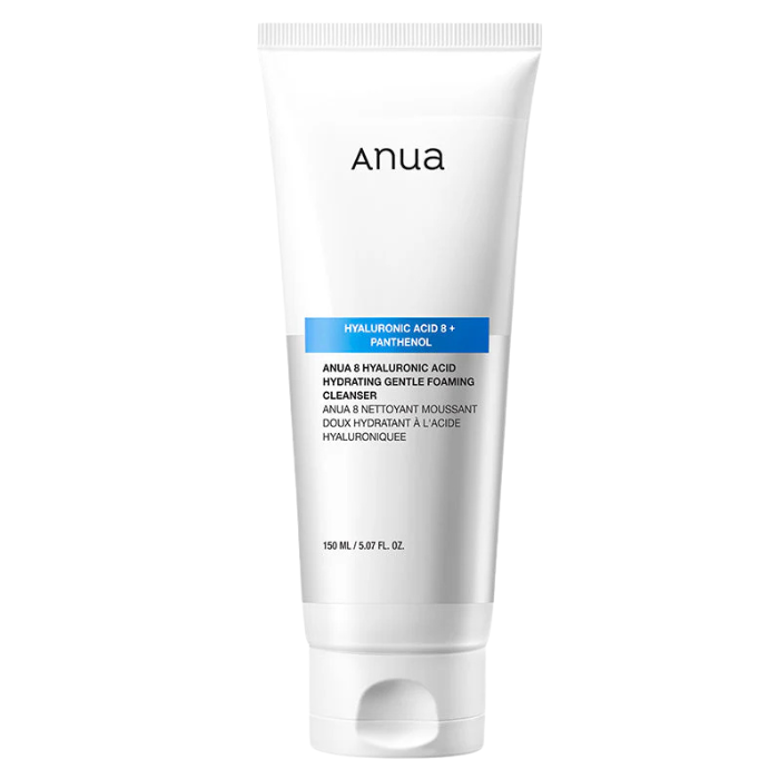 Anua 8 Hyaluronic Acid Hydrating Gentle Foaming Cleanser - drėkinamasis veido prausiklis