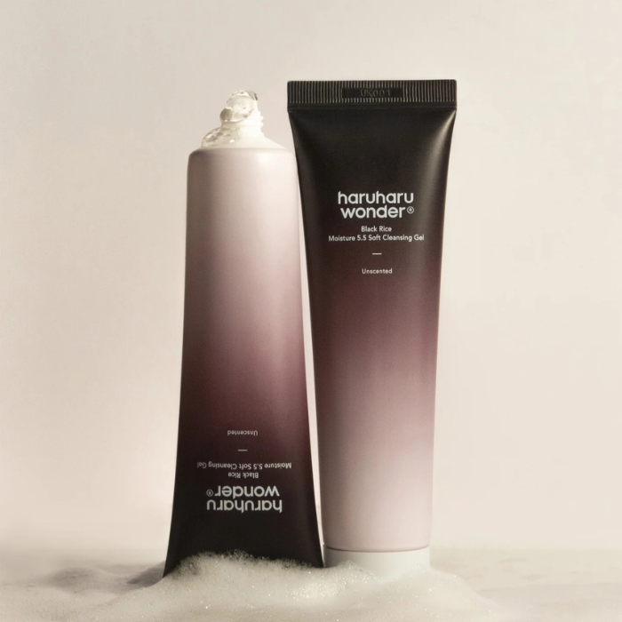 Haruharu Wonder Black Rice Moisture 5.5 Soft Cleansing Gel - švelnus veido prausiklis