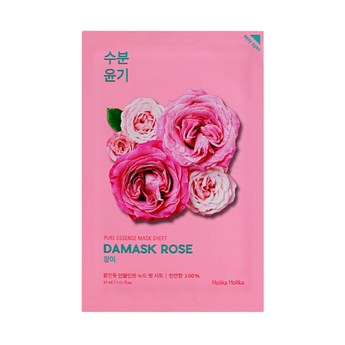 Holika Holika Pure Essence Mask Sheet Damask Rose - lakštinė veido kaukė