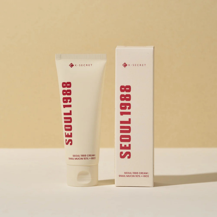 KSECRET SEOUL 1988 Cream : Snail Mucin 93% + Rice - drėkinamasis veido kremas