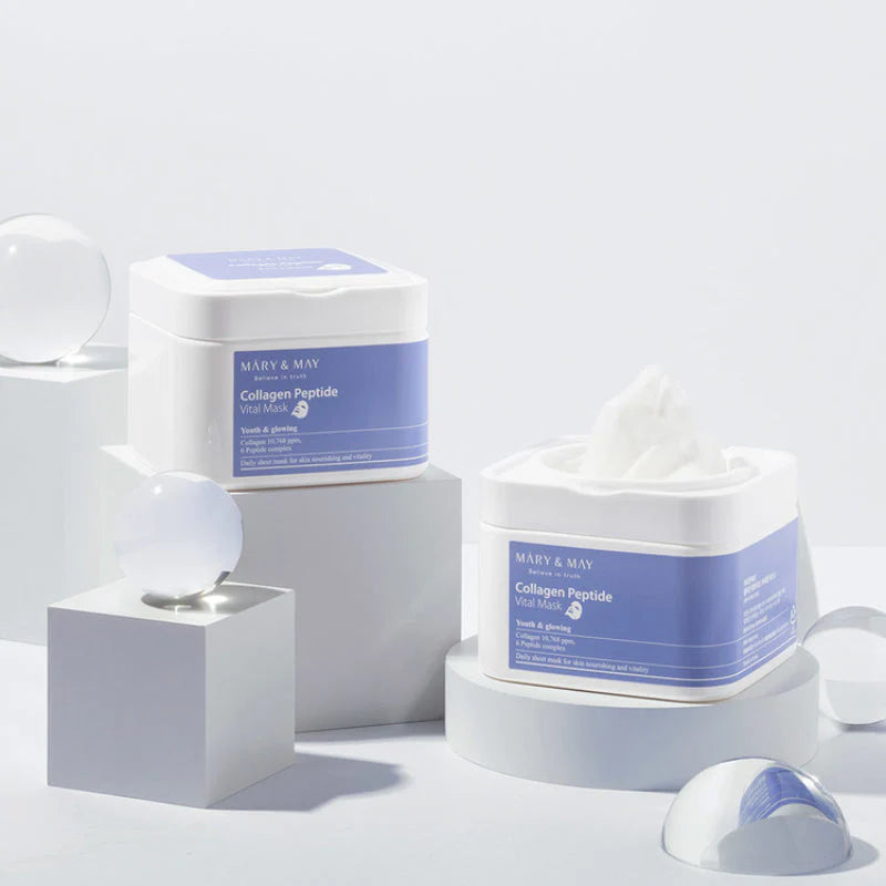 Mary&May Collagen Peptide Vital Mask – stangrinančių lakštinių kaukių rinkinys