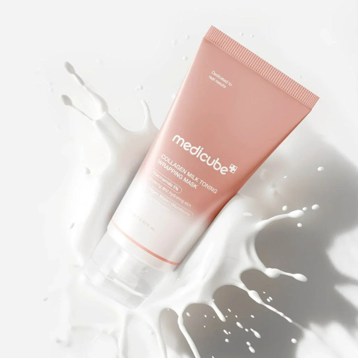 Medicube Collagen Milk Toning Wrapping Mask - skaistinamoji veido kaukė