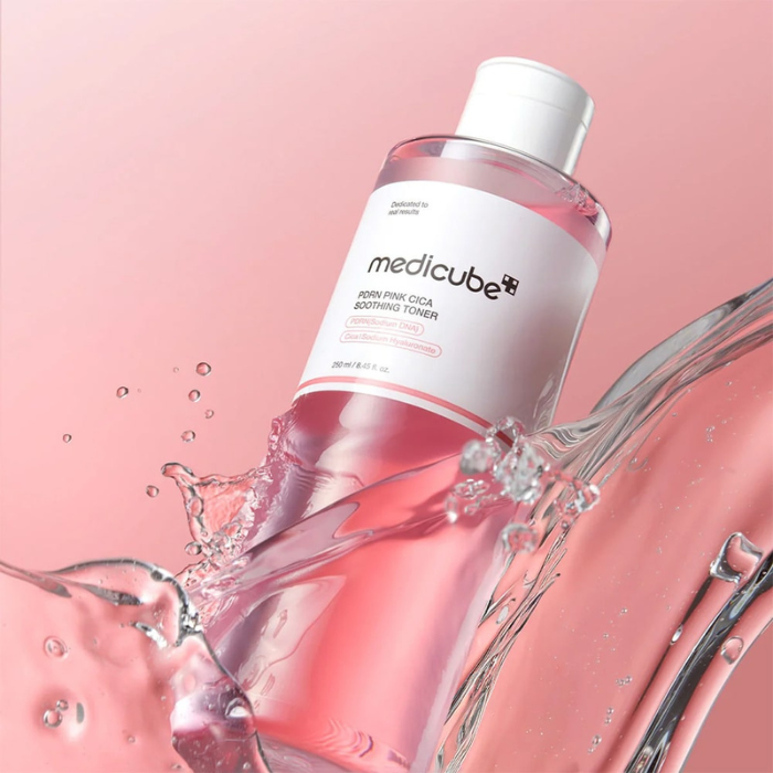 Medicube PDRN Pink Cica Soothing Toner - raminamasis veido tonikas