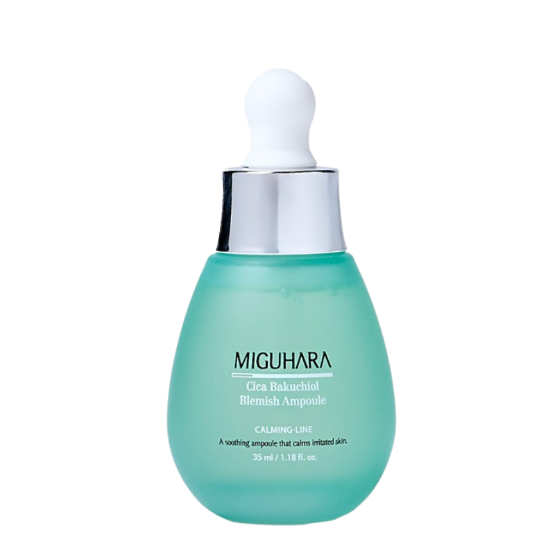 Miguhara Cica Bakuchiol Blemish Ampoule - veido serumas probleminei odai