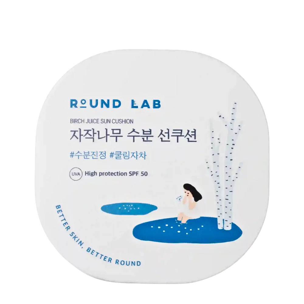 Round Lab Birch Juice Moisturizing Sun Cushion - apsauginė priemonė nuo saulės