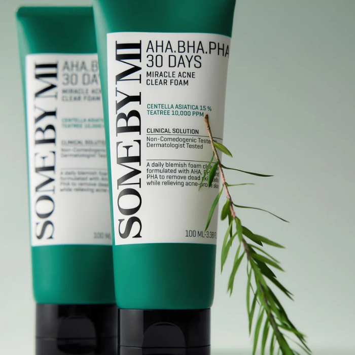 Some By Mi AHA,BHA,PHA 30 Days Miracle Acne Clear Foam - valomosios putos