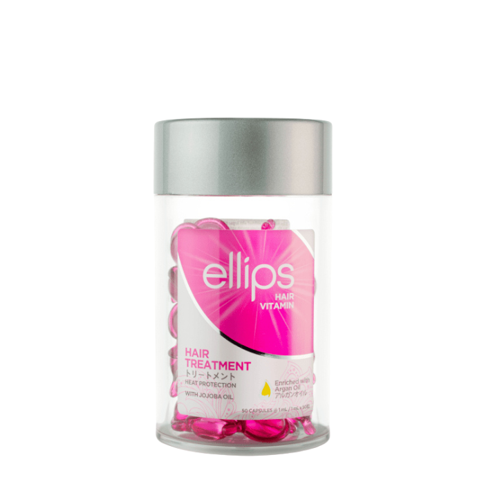 ellips Pink Hair Vitamin Repair Hair Treatment - tepami vitaminai pažeistiems plaukams