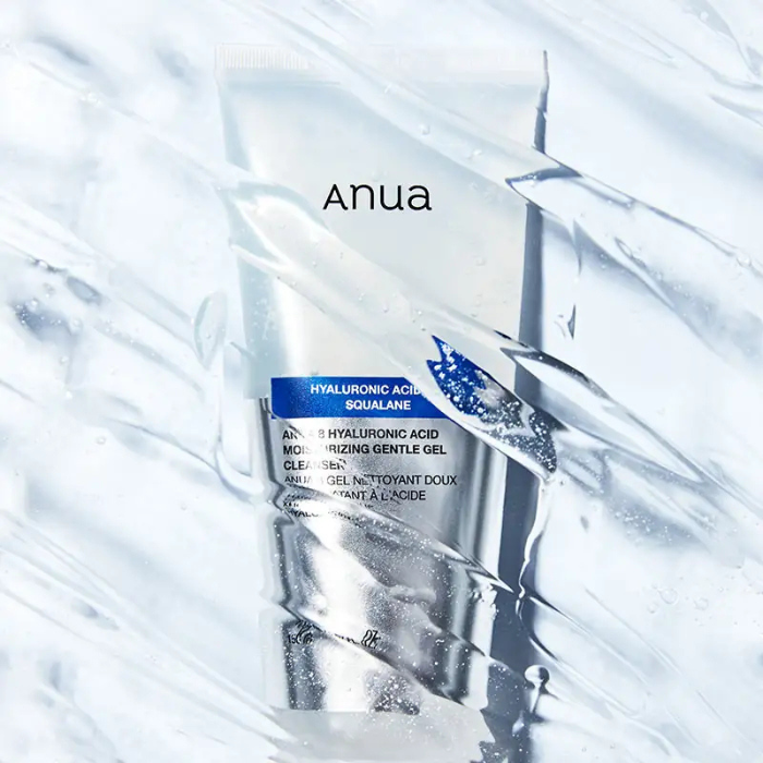 Anua 8 Hyaluronic Acid Moisturizing Gentle Gel Cleanser - gelinis veido prausiklis