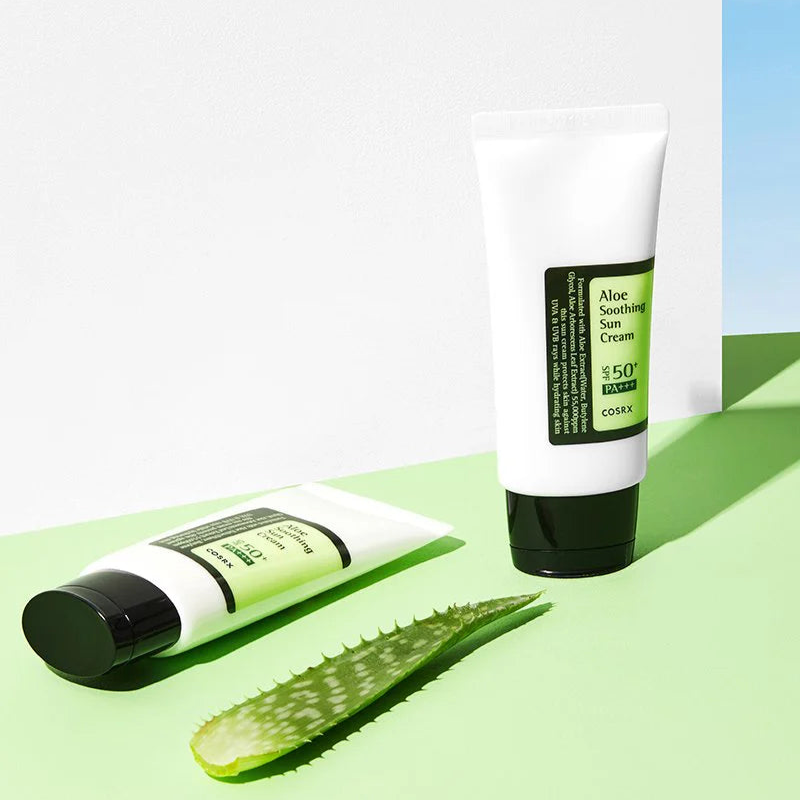 Cosrx Aloe Soothing Sun Cream Spf50+ Pa+++ - apsauginis kremas nuo saulės