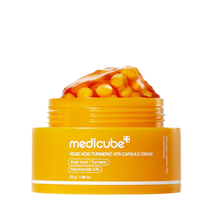 Medicube Kojic Acid Turmeric Vita Capsule Cream - skaistinamasis veido kremas