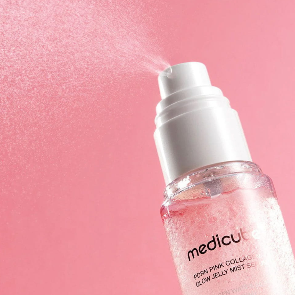 Medicube PDRN Pink Collagen Glow Jelly Mist Serum - veido serumas (dulksna)
