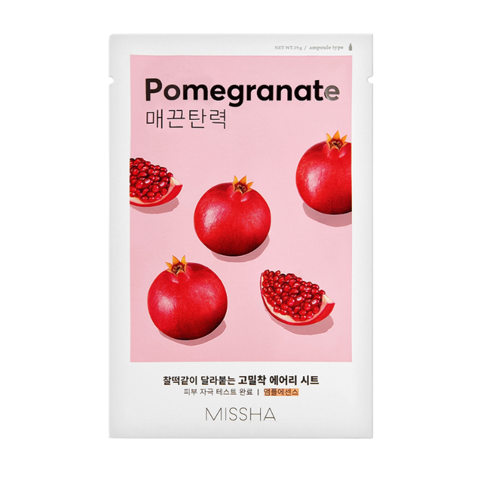 Missha Airy Fit Pomegranate Sheet Mask - lakštinė veido kaukė