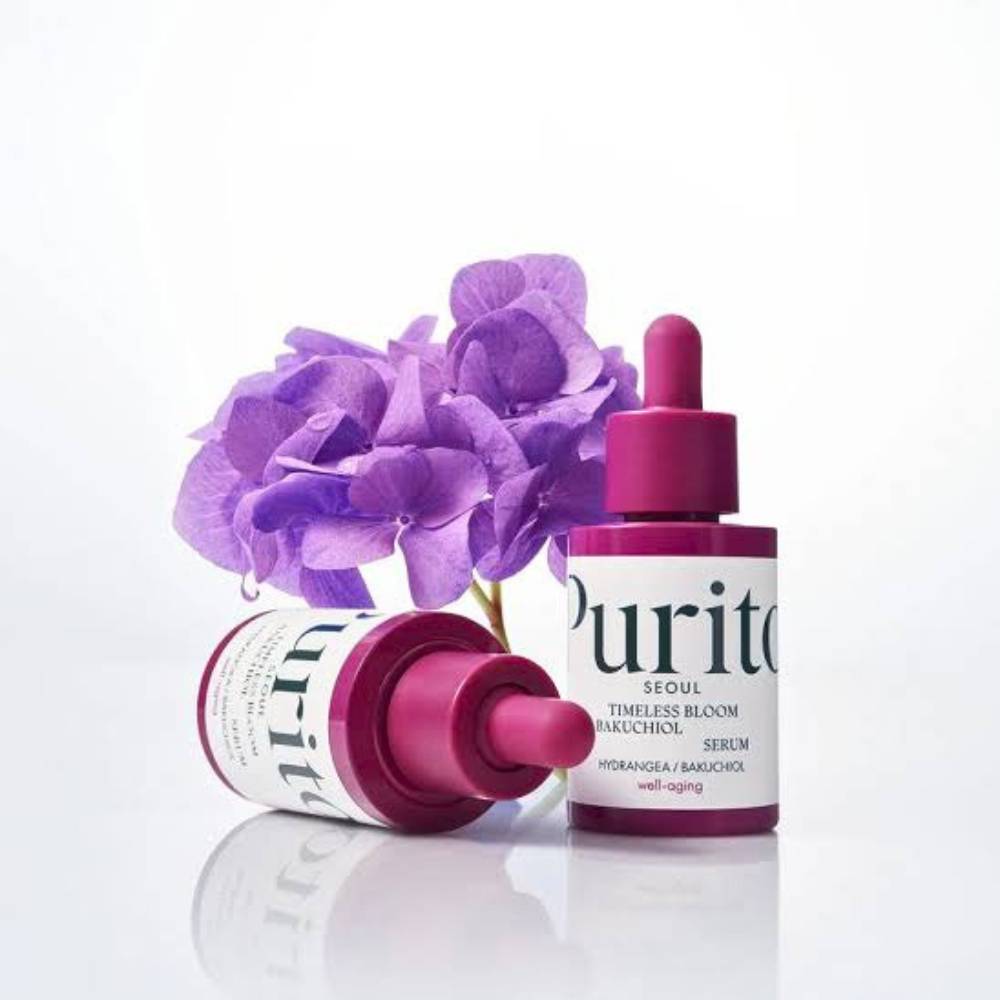 PURITO SEOUL Timeless Bloom Bakuchiol Serum - veido serumas su bakučioliu