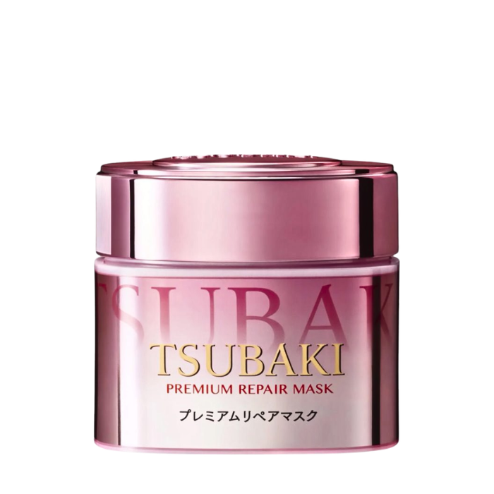 Shiseido Tsubaki Premium Repair Mask Pink Camellia Japan Edition - atkuriamoji plaukų kaukė