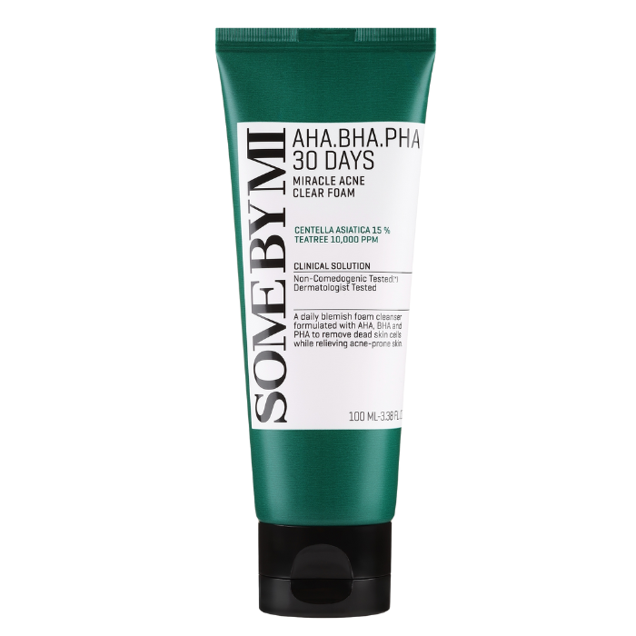 Some By Mi AHA,BHA,PHA 30 Days Miracle Acne Clear Foam - valomosios putos