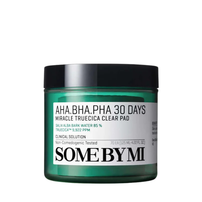 Some By Mi AHA, BHA, PHA 30 Days Miracle Truecica Clear Pad - šveičiamieji diskeliai