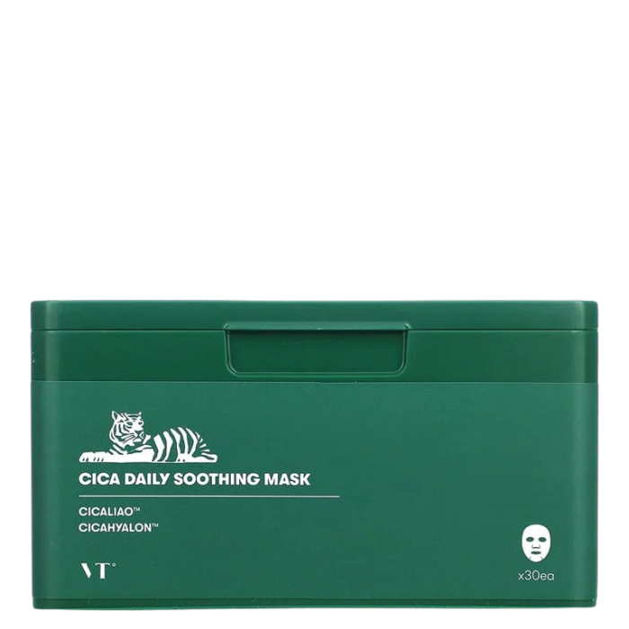 VT Cosmetics Cica Daily Soothing Mask - raminamosios lakštinės veido kaukės