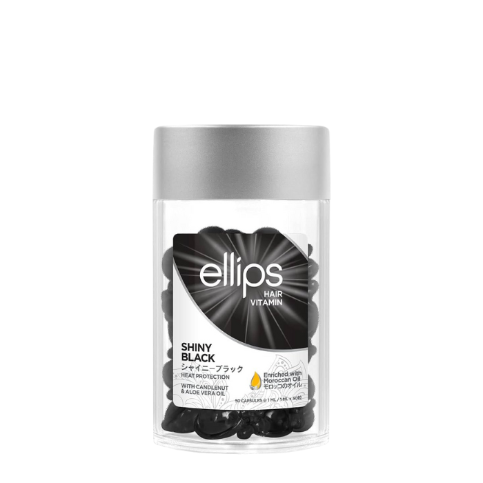 ellips Hair Vitamin Shiny Black Hair Oil - tepami vitaminai tamsių plaukų priežiūrai
