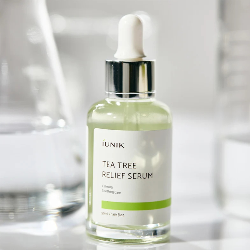 iUNIK Tea Tree Relief Serum - raminamasis veido serumas